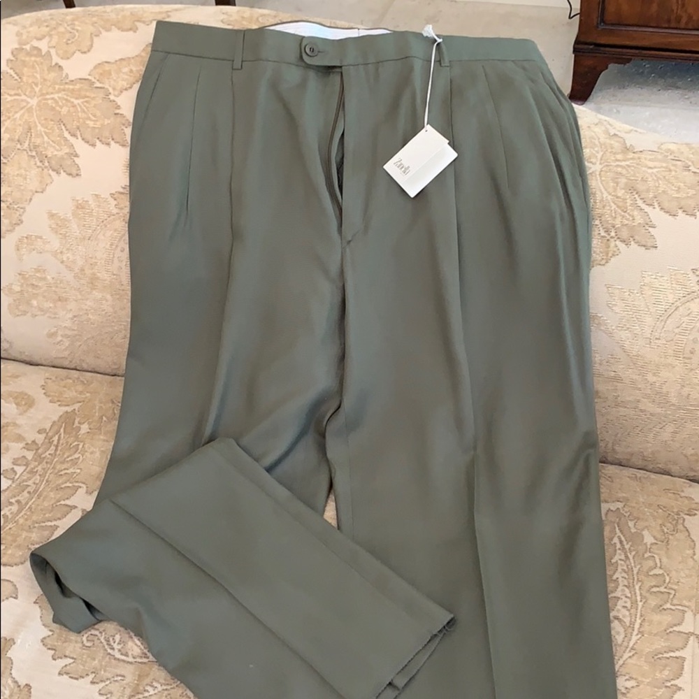 Zanella Olive Dress Pants- 40R